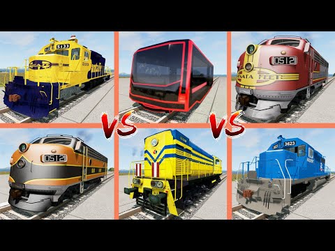 Train Crashes Test - Who is the Best ? Beamng Drive