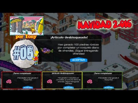 Los Simpson Springfield "Navidad'16: Cap. 5 - Nueve rosquillas y cien piedras rúnicas" por Tony