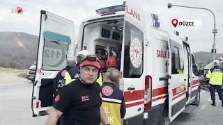 Araçlarda Sıkışan Sürücüleri İtfaiye Kurtardı