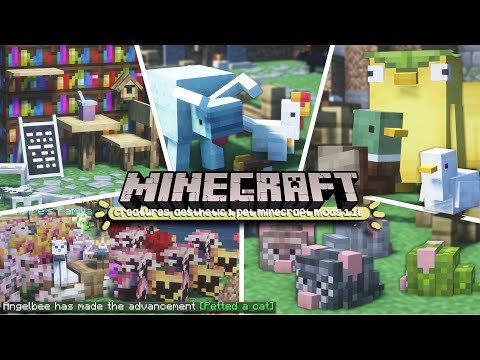 Angelchloebee - cute minecraft mods that improve pets, adds giant ducklings & adds more flowers! 1.18.2