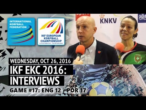 After match Interviews: Game#17 ENG - POR (IKF EKC2016)