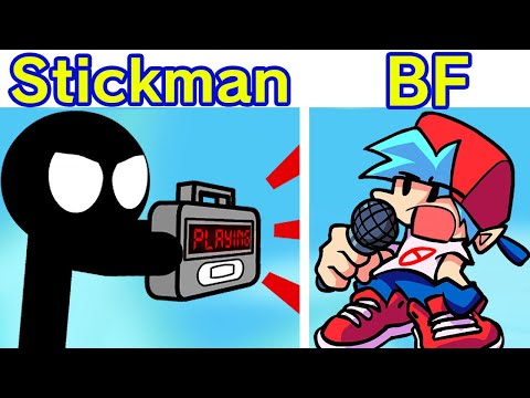 Friday Night Funkin' VS Stickman Semana Completa - Stickman Animación Divertida