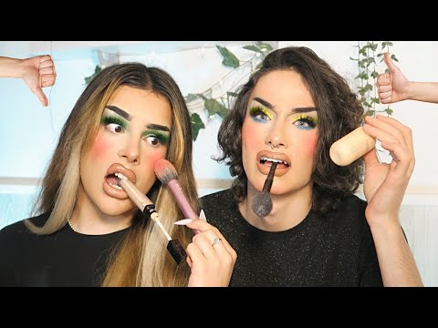 NOS MAQUILLAMOS CON LA MANO CONTRARIA *hacemos trampa*