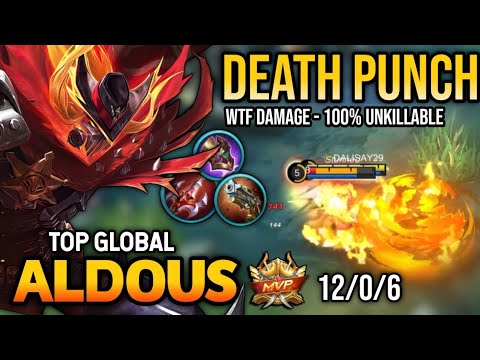 BRUTAL DAMAGE! ALDOUS BEST BUILD 2022 | TOP GLOBAL ALDOUS GAMEPLAY | MOBILE LEGENDS✓