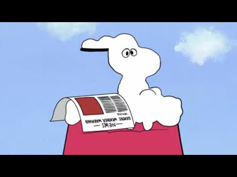 Snoopy and Woodstock through the Seasons