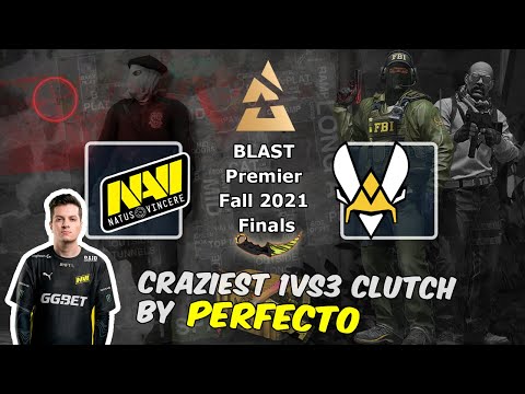 Craziest 1vs3 clutch by Perfecto, NAVI vs Vitality, BLAST Premier Fall Final 2021
