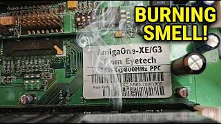 I Smelled Smoke! First Power On of a RARE AmigaOne XE
