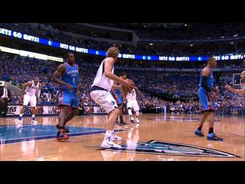 Dirk Nowitzki Spins Baseline for the Flush