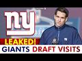 Giants Top 30 NFL Draft Visits LEAKED NY Giants Rumors News