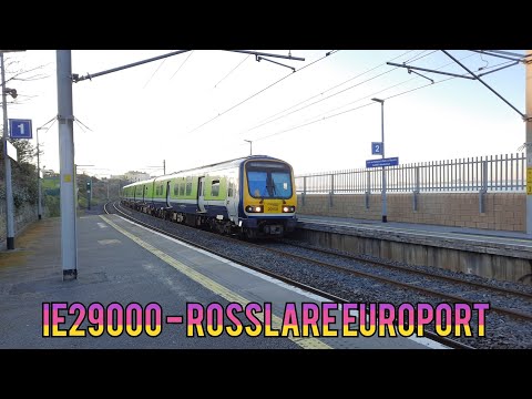 Irish Rail, IE29000 (29108), To: Rosslare Europort passes Salthill & Monkstown with horn
