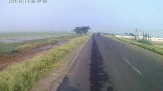 preview picture of video '## Morning Ride ## Bapatla - Cherala Highway ## Hyderabad to Suryalanka ## Back to Hyderabad ##'