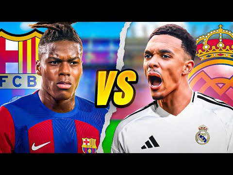 I Rebuild BARCELONA & REAL MADRID In A Rebuild Battle!
