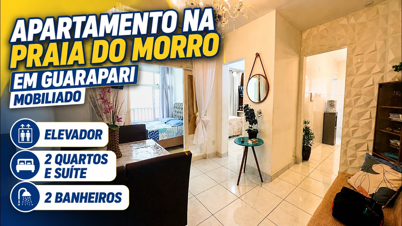 2 quartos com Elevador Praia do Morro