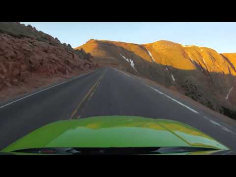 Jamie Melhuish first run of practice on middle section Pikes Peak 2013