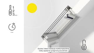 Roleta wewnętrzna zaciemniająca DUA M8A 78x140 ciemny turkus 4232 RoofLITE+ (Zdjęcie 7)