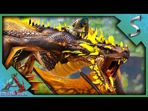 THE EMBER CRYSTAL WYVERN IS ACTUALLY PRETTY AMAZING! - Ark: Crystal Isles [DLC E18]