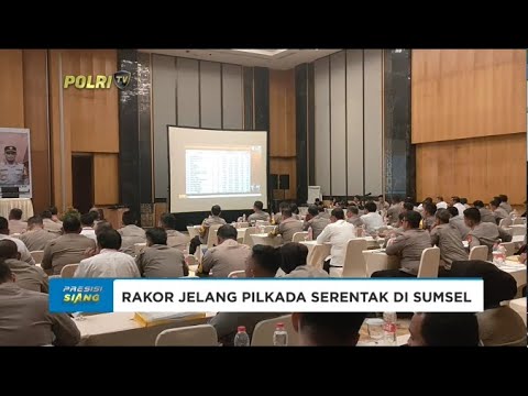 POLDA SUMSEL GELAR RAKOR JELANG PILKADA SERENTAK DI SUMSEL