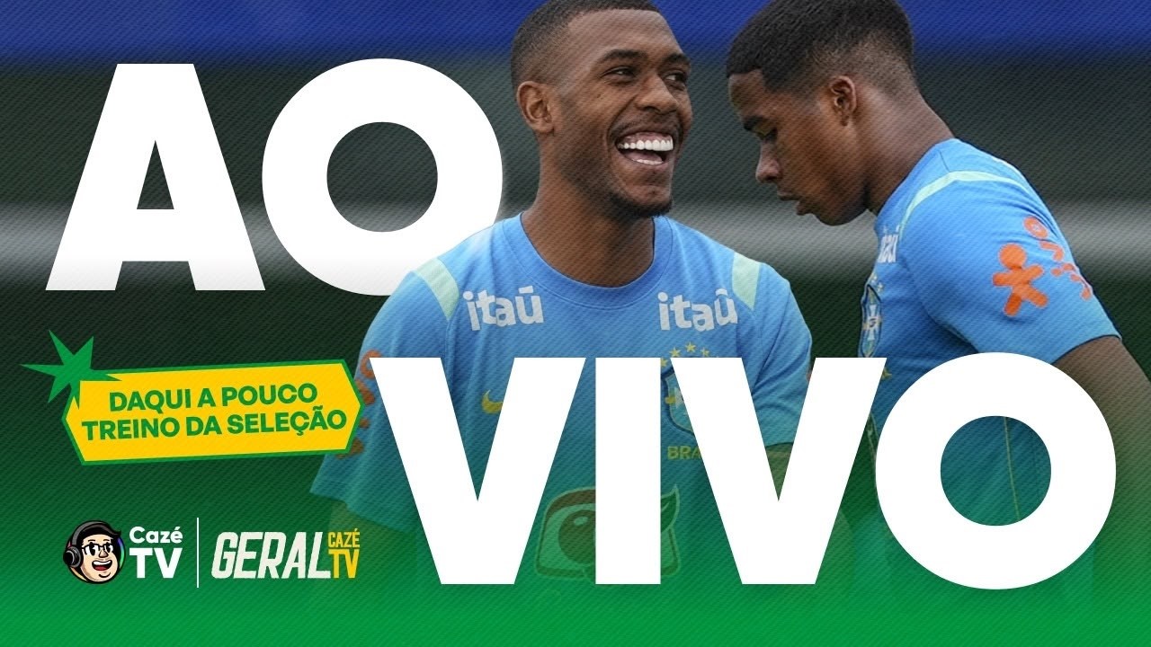 TREINO DA SELEÇÃO AO VIVO DAQUI A POUCO! NEYMAR NÃO VIAJA PRA ENFRENTAR O EGITO! | GERAL CAZÉTV