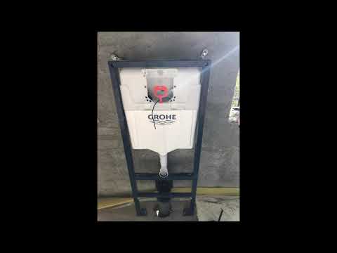 Install a GROHE wall hung toilet system Pose WC SUSPENDU sur BATI AUTOPORTANT ! Tutorial vas wc