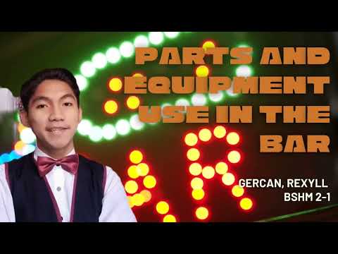 Uso de peças e equipamentos no Bar