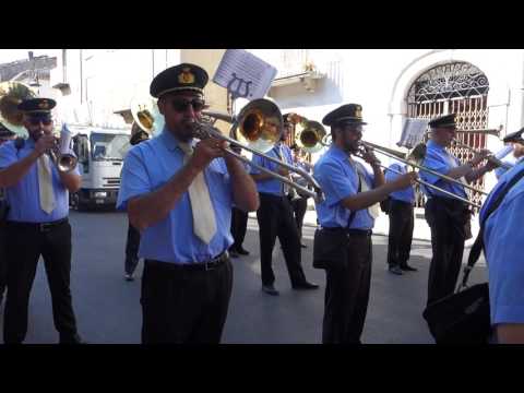Montagano 2017 -Festa  di San Antonio - la banda musicale  Citta' di Nardo' esegue Casellesina