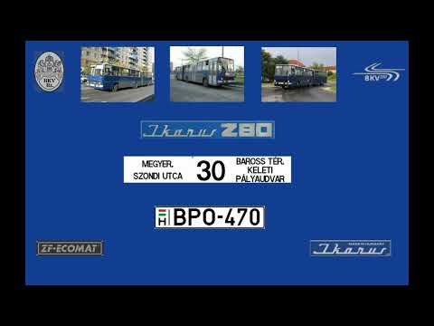 [SOUND] Budapest Bus Sound BPO-470 Ikarus 280.49 BKV 30-as viszonylat