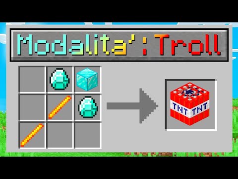 HO GIOCATO MINECRAFT IN MODALITA TROLL CON I MIEI AMICI !