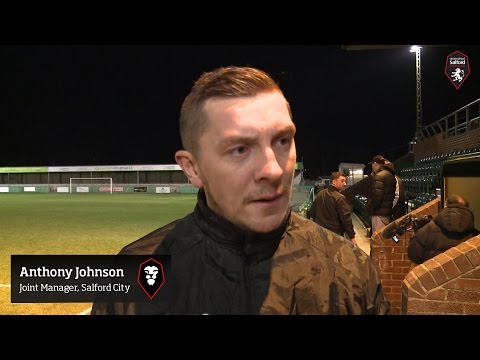 Blyth Spartans 2-1 Salford City - Anthony Johnson post-match interview 26.01.16