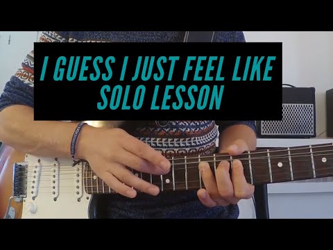 I Guess I Just Feel Like - John Mayer - Outro Solo Guitar Lesson