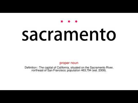 How to pronounce sacramento - Vocab Today