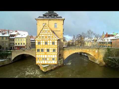 Bamberg von oben im Januar 2016
