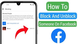 How To Block And Unblock Someone On Facebook (2023 Update) | How to Unblock Someone on Facebook