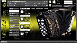 Guerrini Professional 4 accordion for NI Kontakt VST - Demo [Virtual Acoustic]