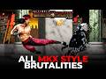 ALL MKX STYLE BRUTALITIES TUTORIAL Ultimate Mortal Kombat 3 Plus UMK3P