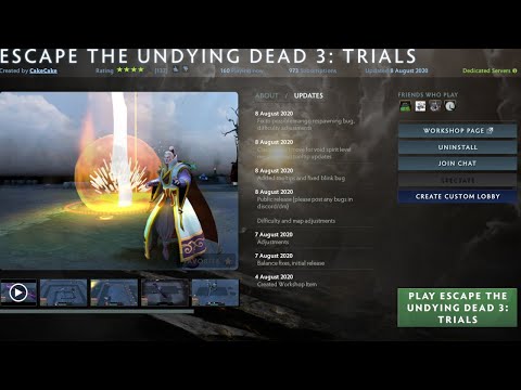 ESCAPE THE UNDYING DEAD 3 IS HERE AND IM BACK | dota 2 indonesia with friends