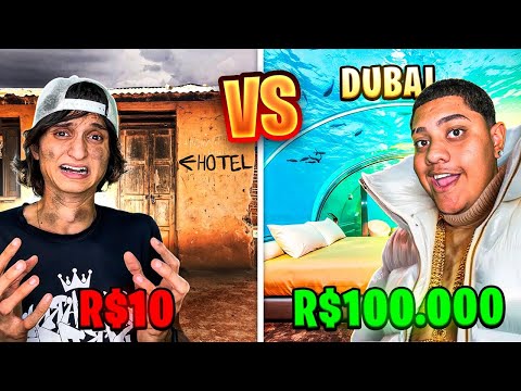 HOTEL DE R$100, R$1.000 E R$10.000