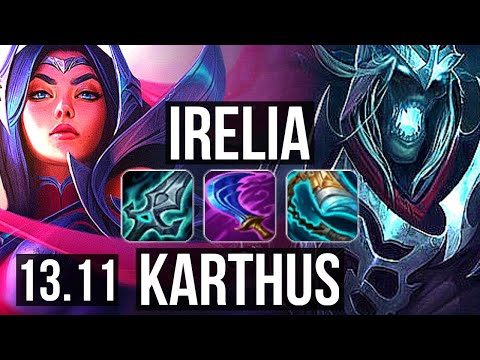 IRELIA vs KARTHUS (MID) | 11/2/9, 1.3M mastery | KR Diamond | 13.11