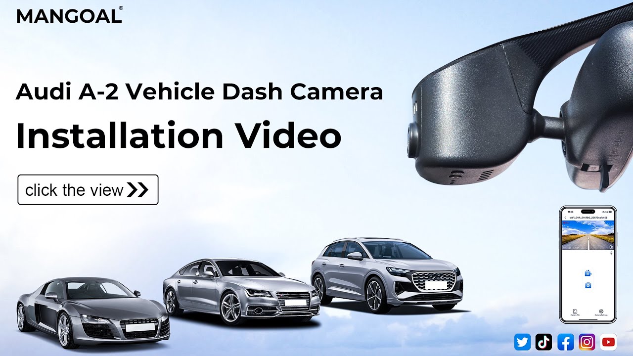 Audi A-2 dash cam installation Video 007B Model A