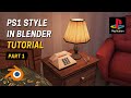 PS1 Style Graphics In Blender Low Poly Assets Beginner Tutorial Part 1