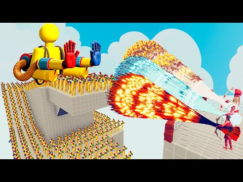 100x PLAYER(POPPY PLAYTIME) + 2x GIANT vs 3x EVERY GOD - Totally Accurate Battle Simulator TABS