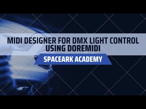 Using MIDI DESIGNER to control DMX lights via DOREMIDI