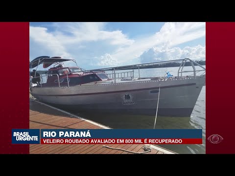 Veleiro avaliado em R$ 800 mil é recuperado no Rio Paraná