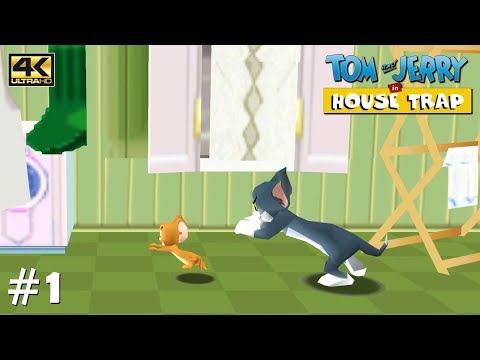 Tom and Jerry in House Trap - Playthrough PSX / PS1 / PGXP / Widescreen 4k 2160p PART 1