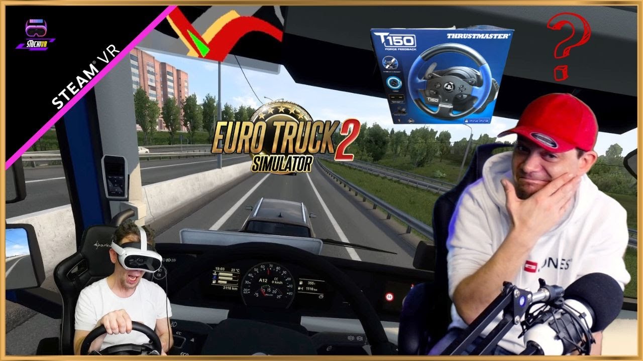 Stocki VR - Das erste Mal mit Lenkrad! Okny im Euro Truck Simulator 2 VR mit der Pico 4 - Deutsch #ets2vr