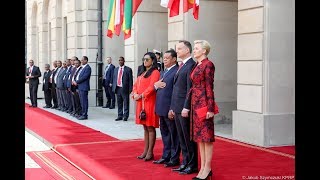 Wizyta Prezydenta Etiopii w Polsce. Ceremonia oficjalnego powitania.