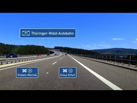 🇩🇪 A71: AD Werntal - AK Erfurt (3,5x)