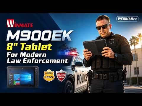 법 집행 현장 작전용 8인치 러기드 태블릿 | Winmate M900EK