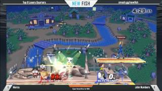 NEW FISH Smash 4 Loser Quarters: Marss (Zero Suit Samus) vs. John Numbers (Wii Fit Trainer)
