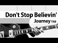 【TAB】Don't Stop Believin' - Journey　Guitar Cover TAB