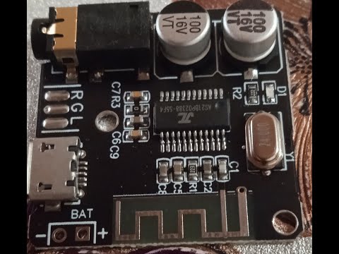 Стерео аудио модуль Bluetooth 5.0 XFW-BT-Mini в пластиковом кейсе Micro-USB 5V - фото 1 - id-p1700905370